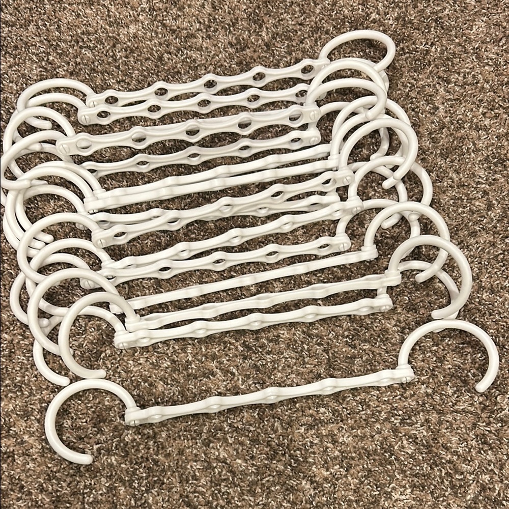 White Space-Saving Hangers